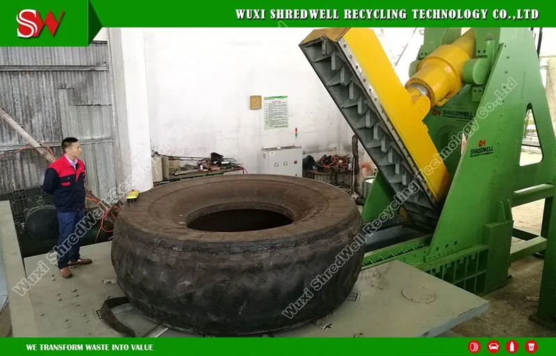 Waste Strip Tire Sidewall Cutter Used Tire Circle Recycling Machine Double Sides Car Tire Cutting Machine
