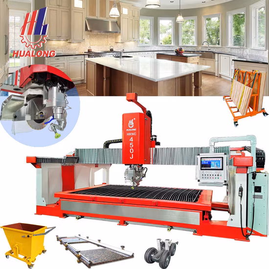 Dialead Italy Costantino 프로그램 소프트웨어 대리석, 석영, 미국 주방 조리대용 5축 CNC 브리지 절단기