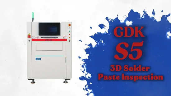 GDK LED/PCB 생산 라인을 위한 새로운 고효율 단일/이중 레인 3D 솔더 페이스트 검사 기계(SPI)